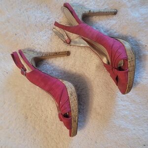 Elegant Pink Slingback Heels